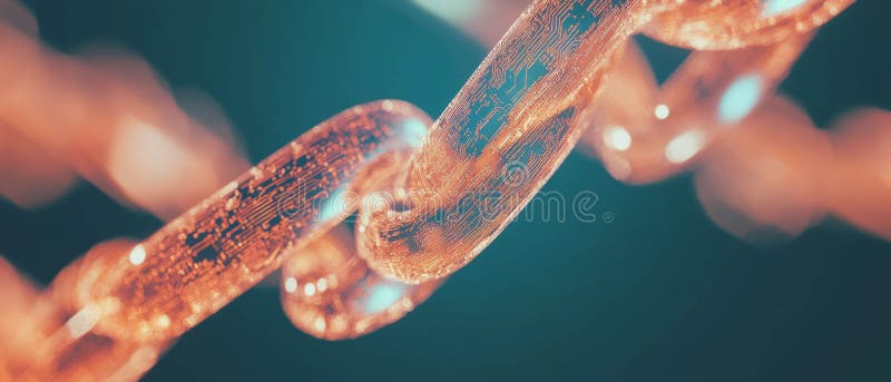 Visualizing intricate blockchain circuitry with abstract design for advanced technology concepts vector illustration