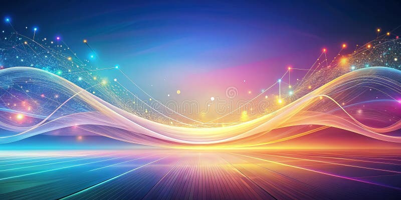 This abstract visualization captures the elegant and efficient data flow inherent in Software Defined Networking (SDN). The intricate network pathways, depicted through dynamic color palettes and flowing lines, represent the intelligent control and management of network traffic. SDN's ability to programmatically adjust network resources allows for flexible and optimized data transmission,. Defined network software illustrations