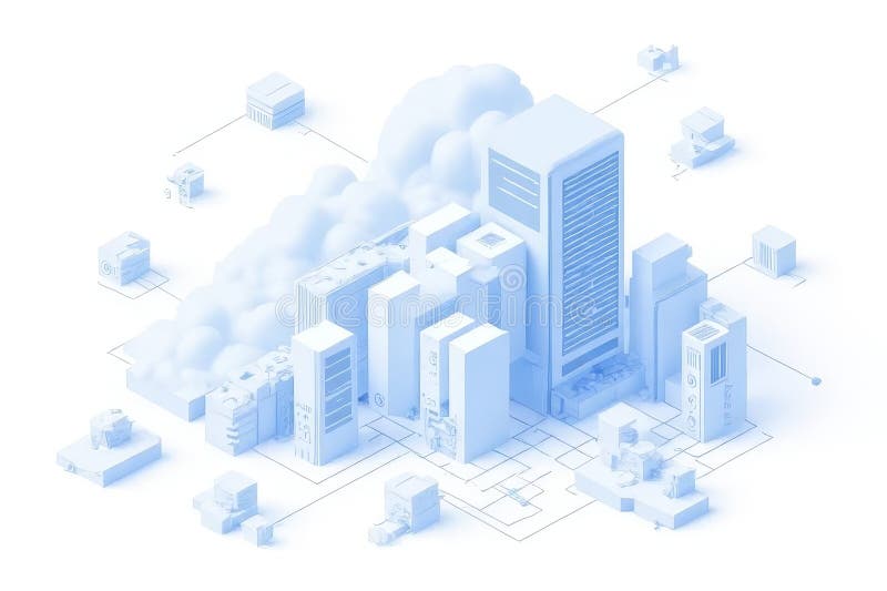 Visualizing Serverless Architecture through Graphs vector illustration