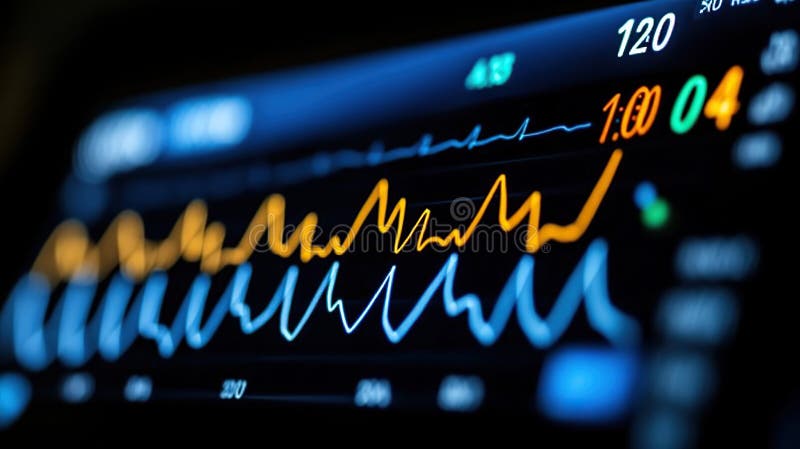 Visualizzazione dei dati medicali generati dall'AIG illustrazione vettoriale