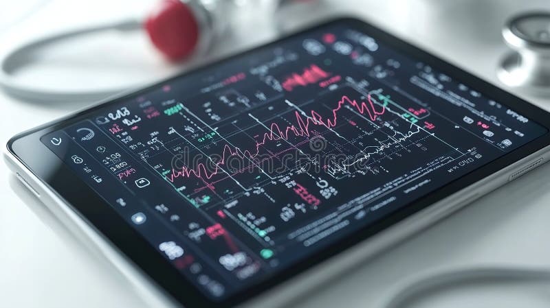 Visualizzazione dei dati medicali generati dall'AIG royalty illustrazione gratis