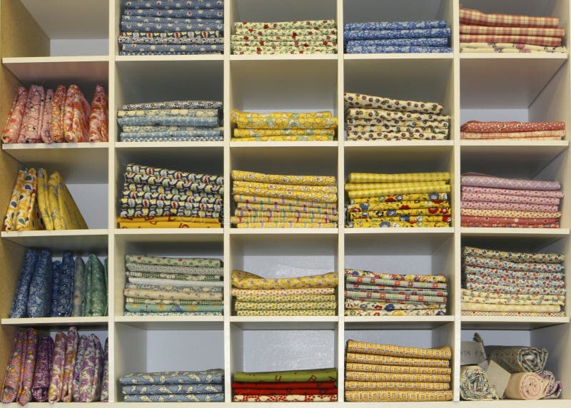 Color quilt fat quarters on display for sale. Color quilt fat quarters on display for sale