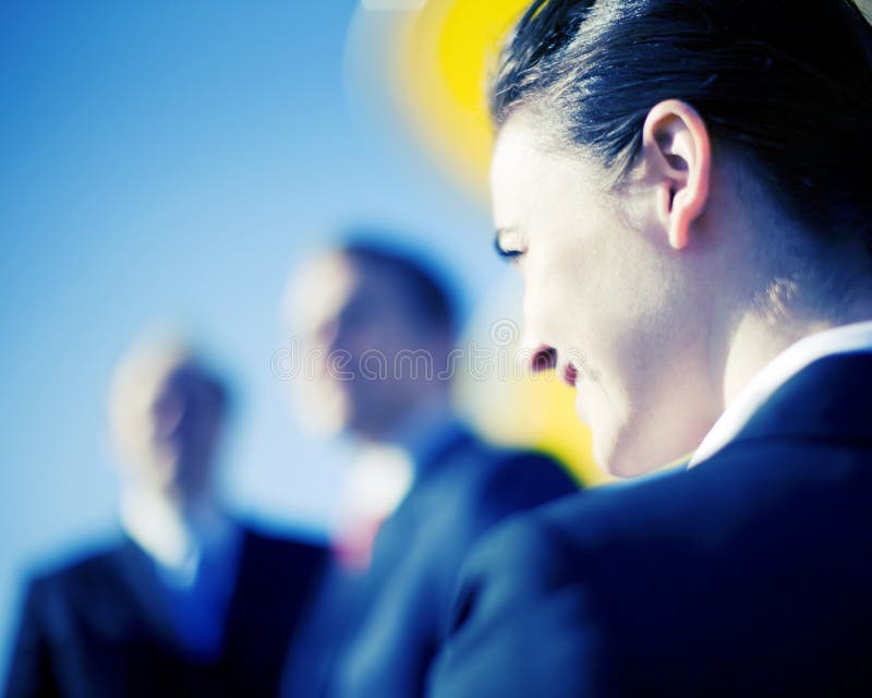 Visão da mulher de negócios imagens de stock Visão da mulher de negócios imagens de stock