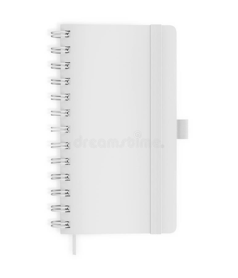 Visão superior do notebook sobre fundo branco foto de stock