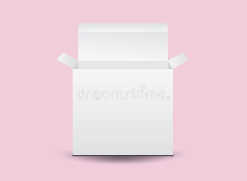 Vit packeaskvektor, packedesign, 3d ask, produktdesign, realistiskt f?rpacka royaltyfri illustrationer Vit packeaskvektor, packedesign, 3d ask, produktdesign, realistiskt f?rpacka royaltyfri illustrationer