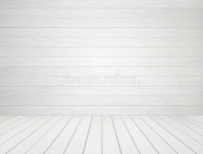 Vit wood vägg- och trägolvbakgrund arkivbild