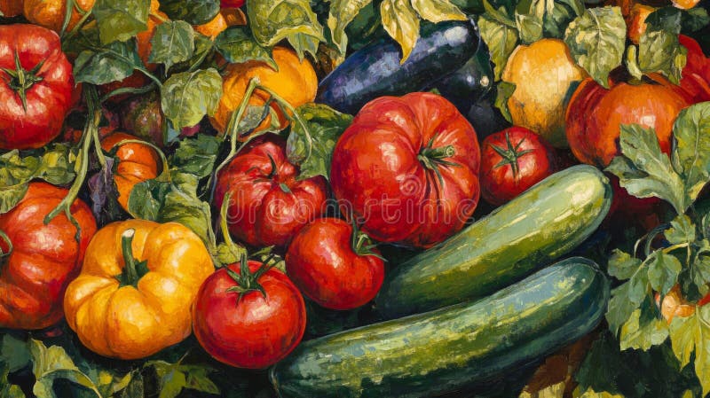 Vita di legumi da giardino freschi illustrazione di stock