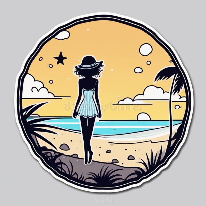 Vita moln från den vackra strandstranden på solnydag royaltyfri illustrationer