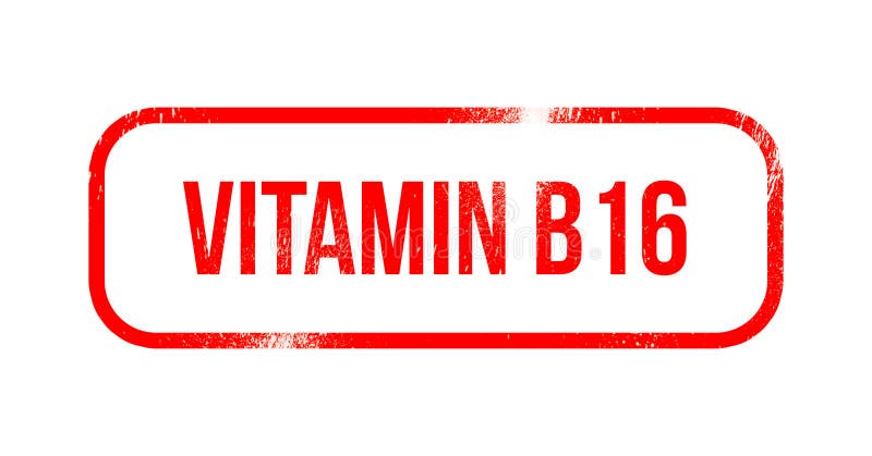Vitamin B16 Roter Schmutzgummi Stempel Stock Abbildung Illustration Von Gealtert Stempeln 118507383
