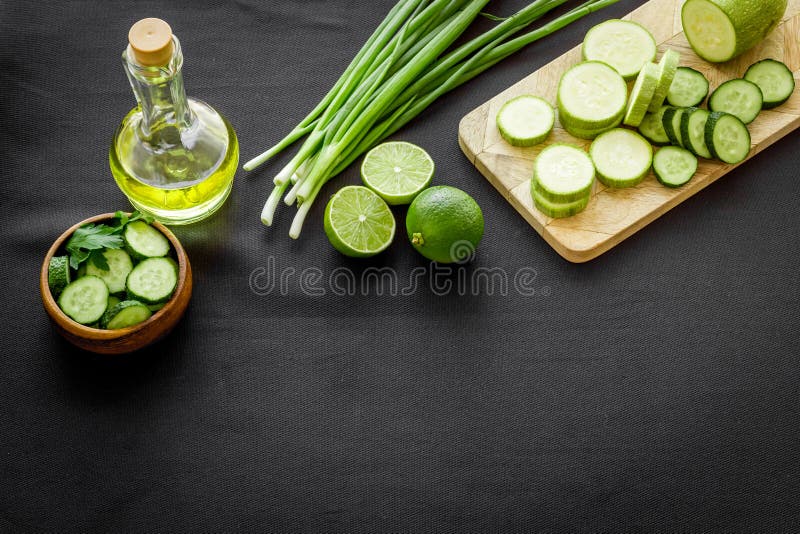 Vitamin Diet with Green Vegetables and Chickpea and Grains in Bowls