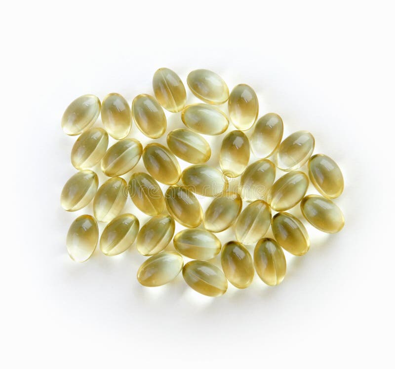 Vitamin E Gel Caps stock image. Image of vitamin, isolated 3036801