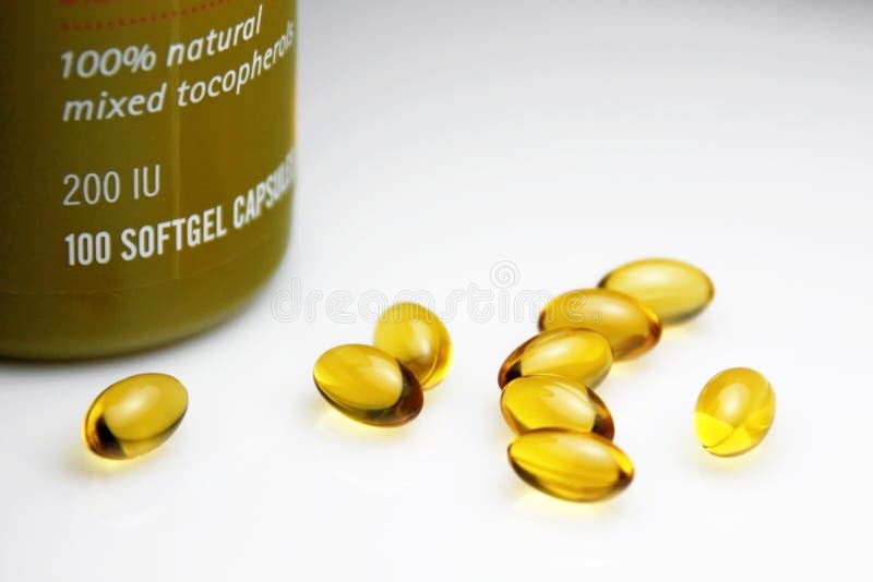 Vitamin E Pills stock photo. Image of pills, vitamin 10071976