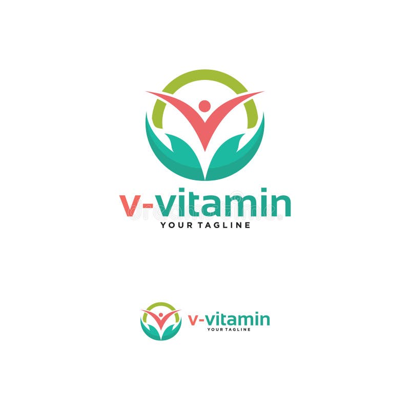 Vitamin Life Logo Design Template Stock Vector - Illustration of ...