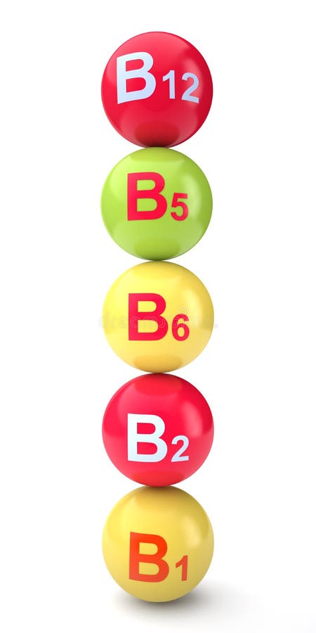 Vitamina b illustrazione di stock Vitamina b illustrazione di stock