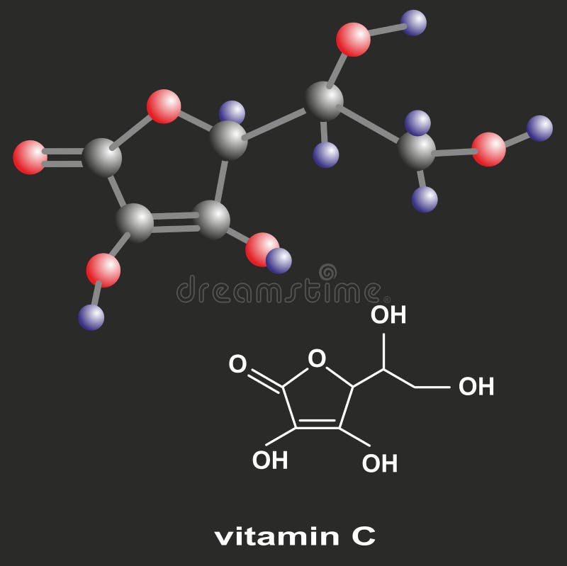 Vitamina C ilustração stock Vitamina C ilustração stock