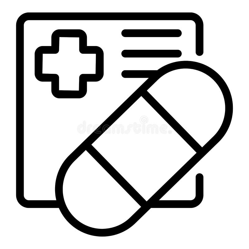 Ilustração do ícone dos desenhos animados do frasco de remédio e da tira de  comprimidos. conceito de ícone de medicina de saúde isolado premium. estilo  flat cartoon