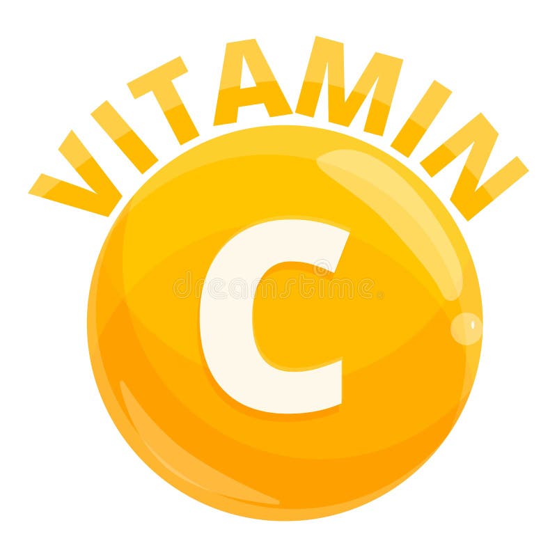 Vitamine c icône dessin animé
