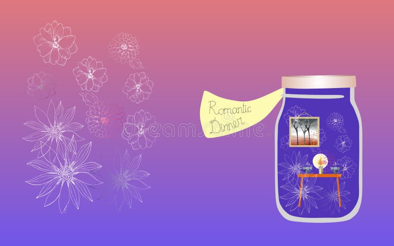 Vitamine per l'anima 2 Illustrazione allegorica Medicina per l'anima Cena romantica illustrazione vettoriale Vitamine per l'anima 2 Illustrazione allegorica Medicina per l'anima Cena romantica illustrazione vettoriale