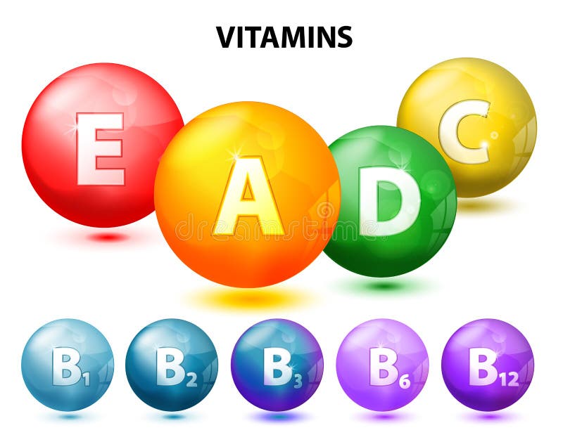 vitaminer stock illustrationer vitaminer stock illustrationer
