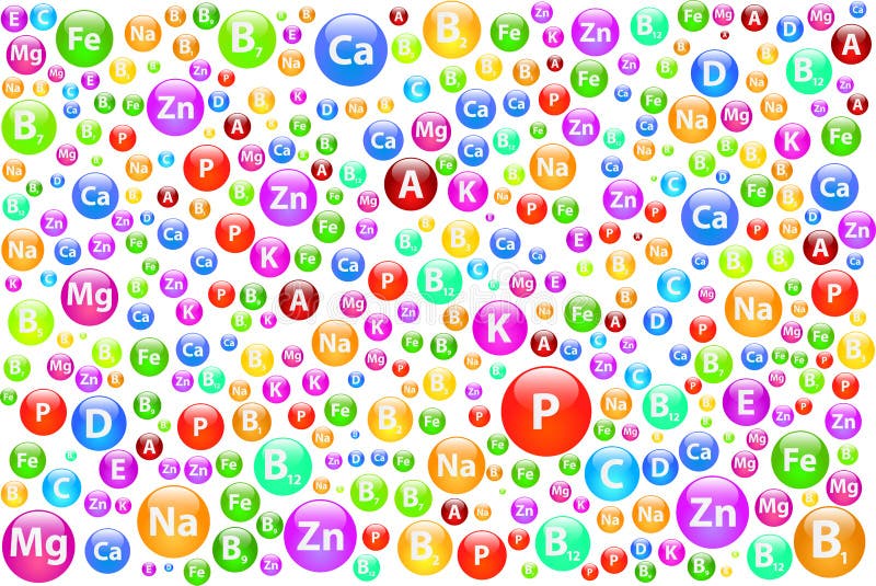 Vitamins and Minerals stock vector. Illustration of pill 31210190