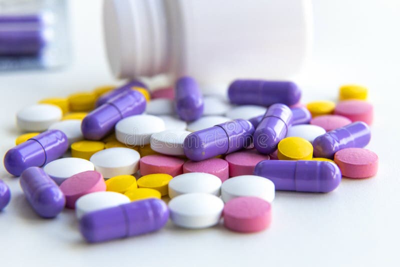 Vitamins for Prevention, Prescribed by a Doctor, Multicolored Tablets