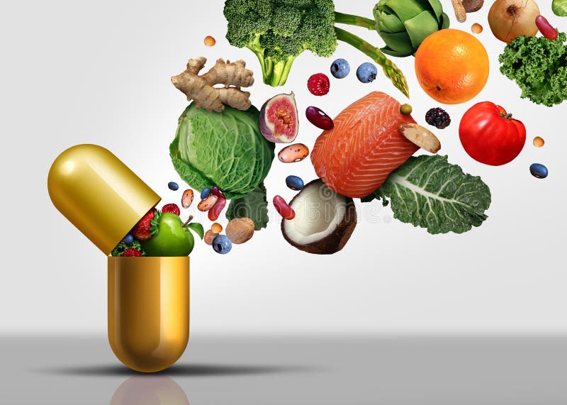 Vitamintilläggsymbol royaltyfri fotografi