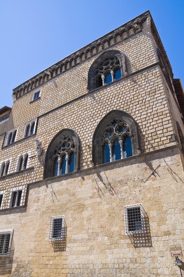 Vitelleschi palace. Tarquinia. Lazio. Italy. Perspective of the Vitelleschi palace. Tarquinia. Lazio. Italy stock image Vitelleschi palace. Tarquinia. Lazio. Italy. Perspective of the Vitelleschi palace. Tarquinia. Lazio. Italy stock image