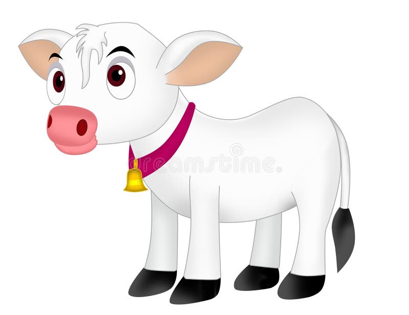 Vitello della mucca illustrazione vettoriale