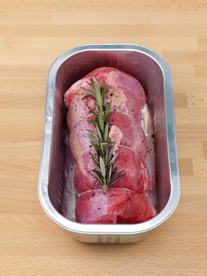 Vitello crudo arrosto immagine stock libera da diritti