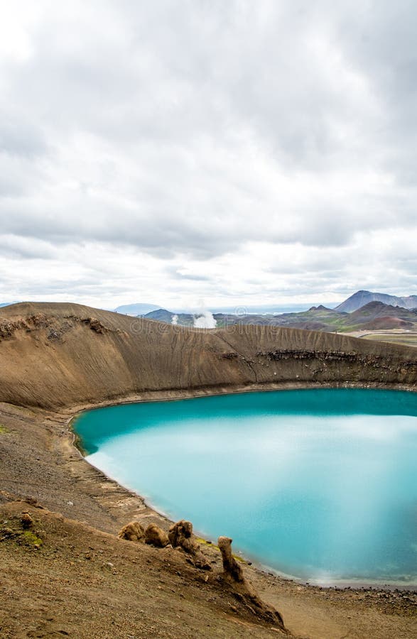 Viti Beautiful Crater  Lake  Of A Turquoise  Color Located In 