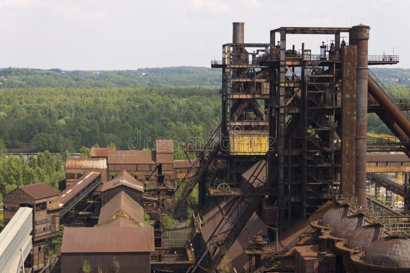 Vitkovice Iron and Steel Works Towers in Ostrava Stock Photo Image of