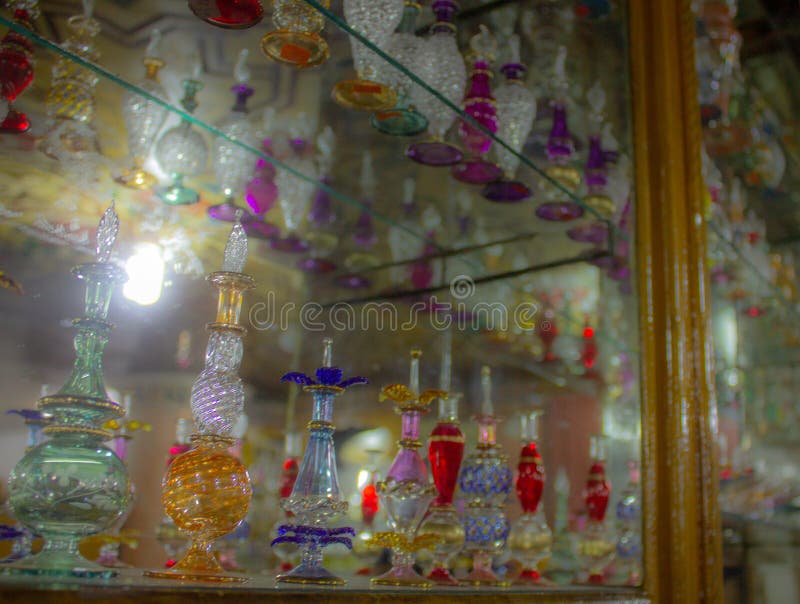 Egyptian Glass Bottles of Perfume Stock Photo Image of glass, culture 13387026