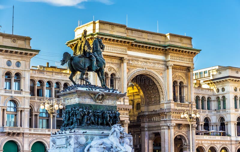 Galleria Vittorio Emanuele II in Milan, Italy. Galleria Vittorio Emanuele II in Milan, Italy