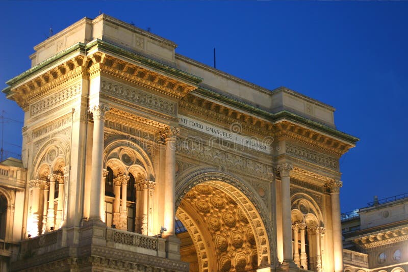 Galleria Vittorio Emanuele, Milan, Italy. Galleria Vittorio Emanuele, Milan, Italy