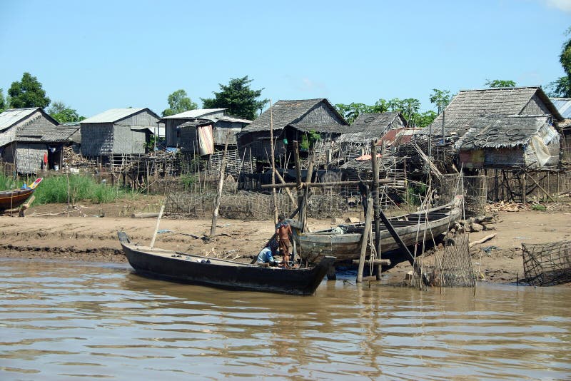 Vivendo lungo il delta del Mekong immagini stock Vivendo lungo il delta del Mekong immagini stock