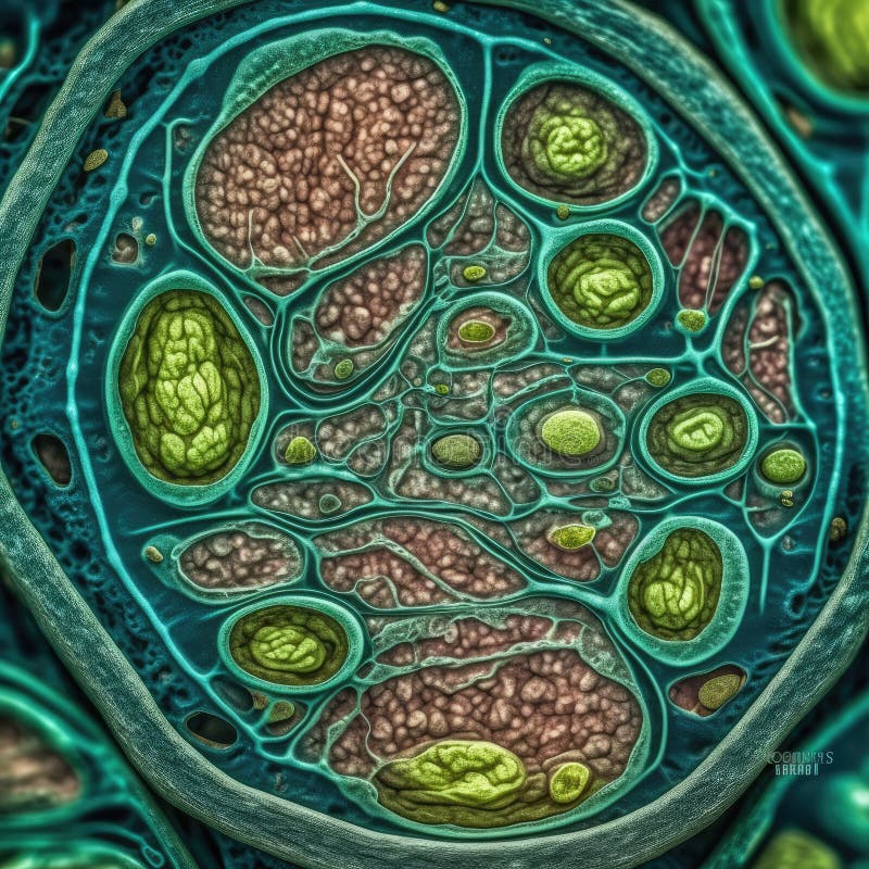 Vivid Chloroplasts in a Plant Cell a HighResolution Electron