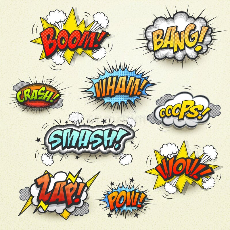 Cartoon Sound Effects Stock Illustrations 2,730 Cartoon Sound Effects