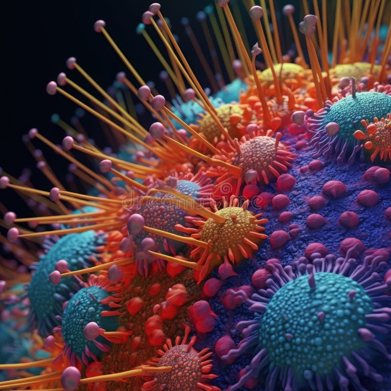 Vivid Colors of Microscopic Viruses in 4K Resolution. Perfect for ...