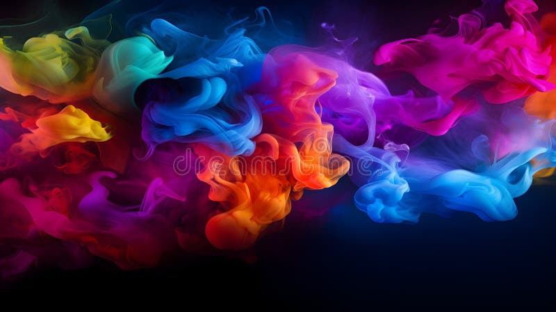 șablon colorat viu pentru fundal fum vector illustration