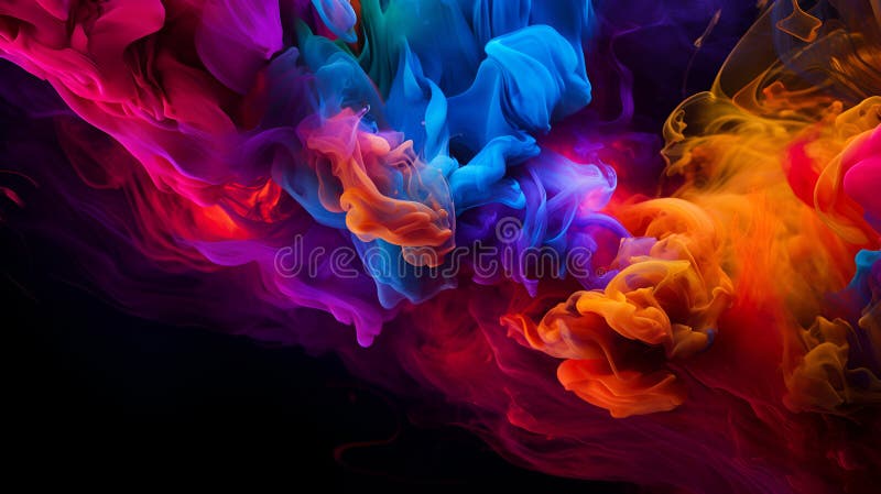 șablon colorat viu pentru fundal fum royalty free illustration