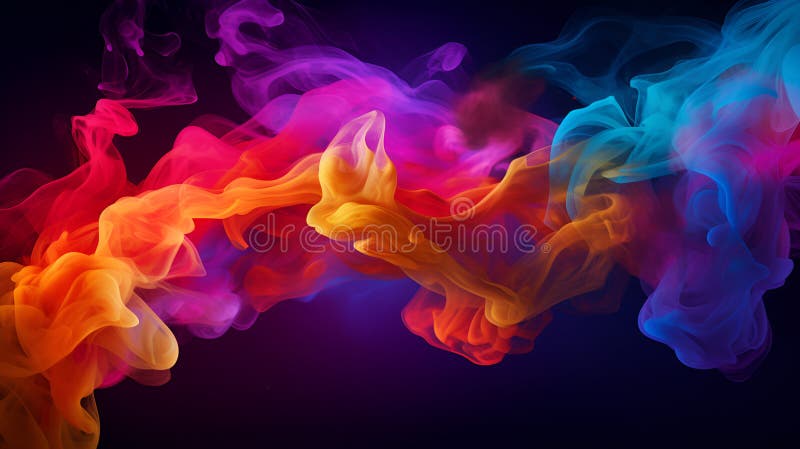 șablon colorat viu pentru fundal fum vector illustration