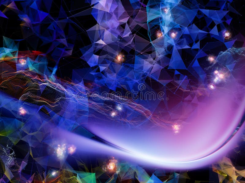 Vivid Virtual World stock illustration. Illustration of math 142174515