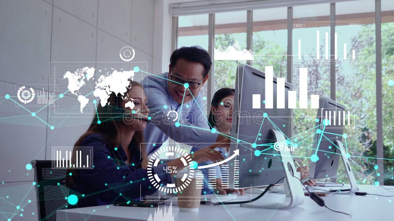 Viziunea conceptuală a persoanelor de afaceri în cadrul întâlnirii cu personalul corporativ stock photography
