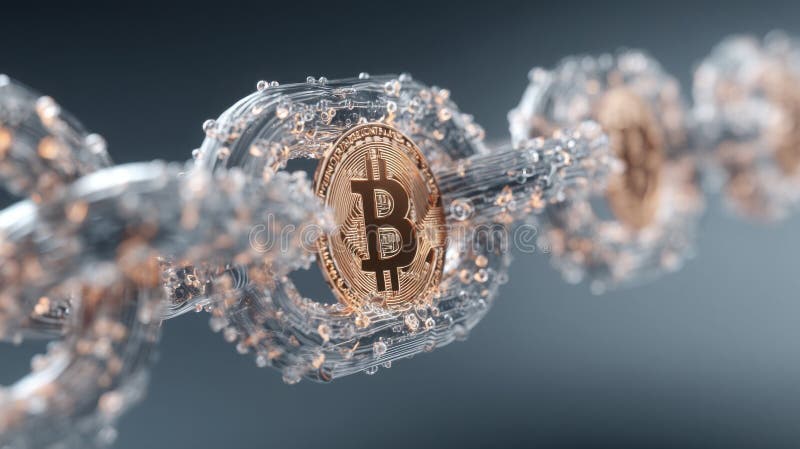 Vizualizare iconică a vizualizatorului postmortem de eșec al zonei auditate blockchain pentru o analiză îmbunătățită a datelor stock illustration