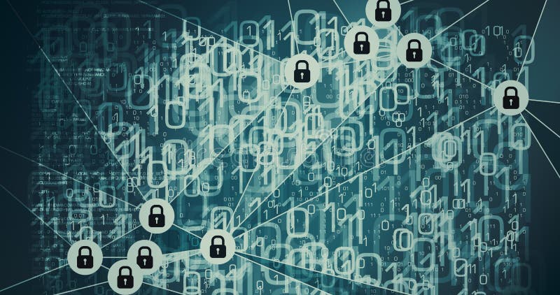 Vizualizare informatică abstractă a datelor royalty free illustration