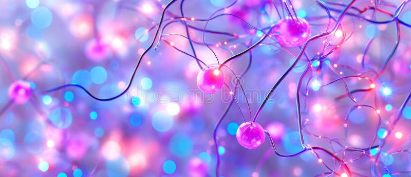 Vizualizarea rețelelor de tehnologie digitală cu conexiuni abstracte și spațiu pentru text într-o configurație HighTech royalty free stock photography