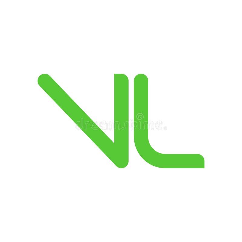 Letter vl logo design luxury Royalty Free Vector Image