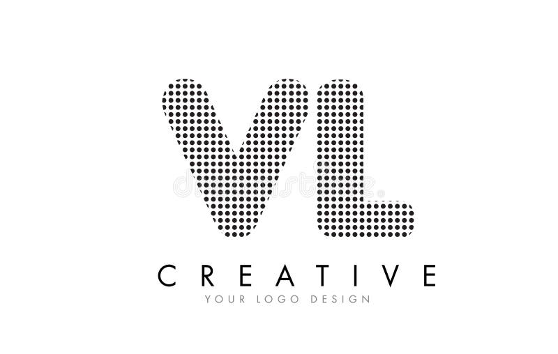 VL V L Pixel Letter Logo with Digital Shattered Black Squares, Stock  vector
