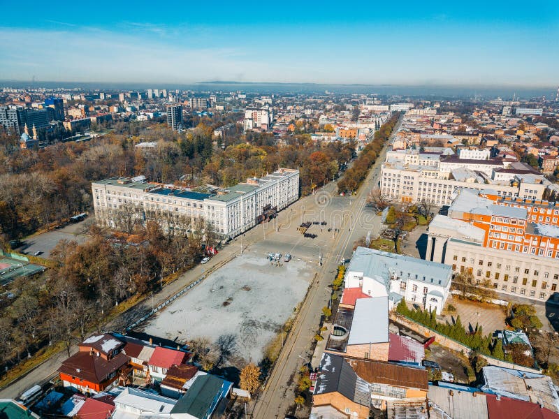 Vladikavkaz, Capital of North Ossetia. Panorama of Historical Downtown ...