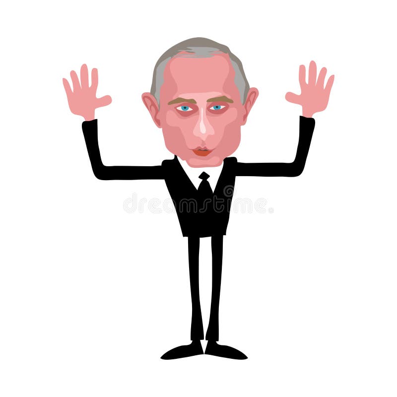 Vladimir putin presidente do desenho animado da rússia